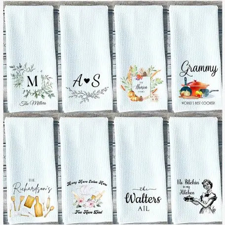Kitchen towel prints